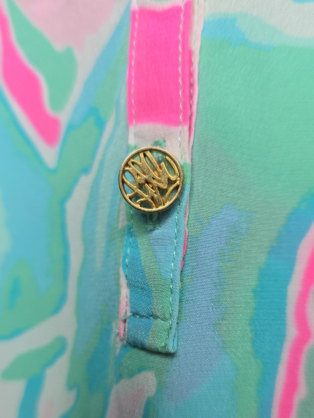 Lilly Pulitzer Elsa Silk Alessia Pink Sands - Picture 7 of 10